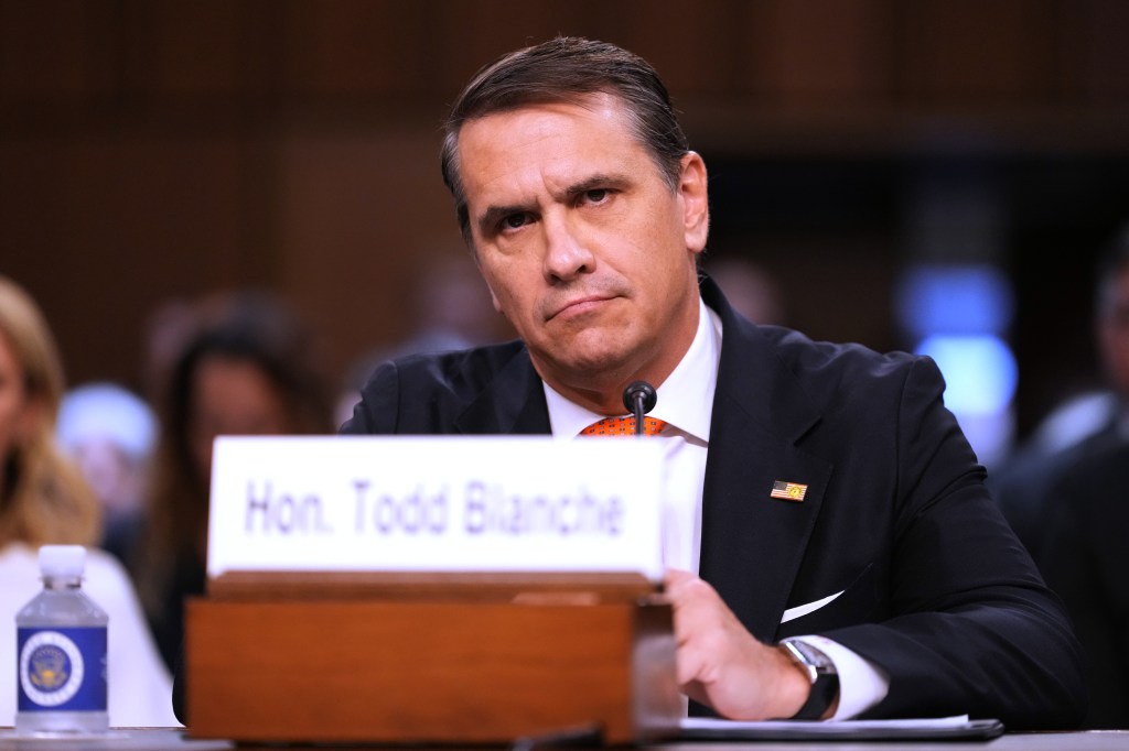 Thom Tillis says he will back Trump’s controversial pick for attorney general, Todd Blanche