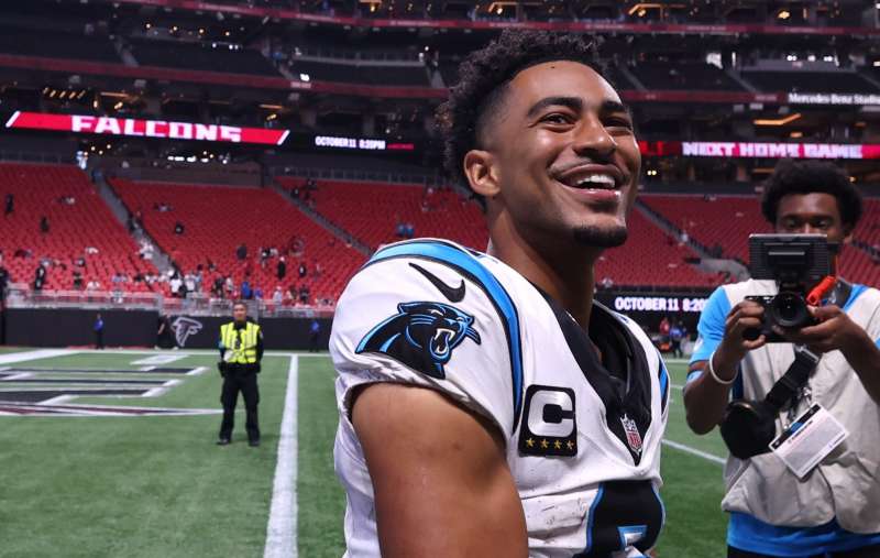 Atlanta Falcons stadium employee caught celebrating with Panthers star Bryce Young