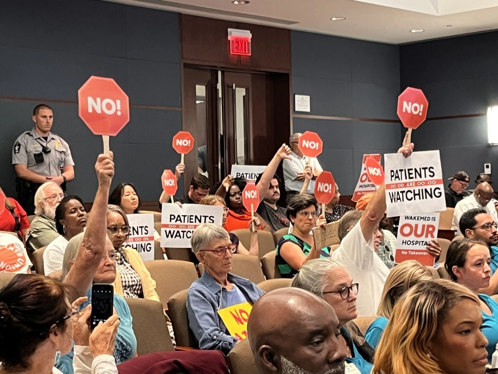 Wake County commissioners clear the way for Atrium-WakeMed combo at contentious meeting