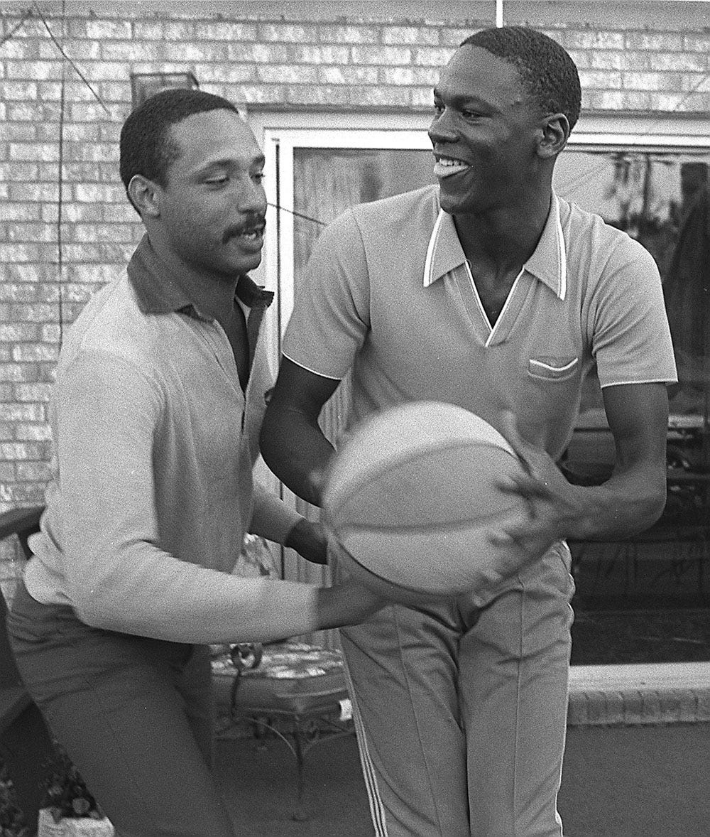 Michael Jordan on signing day with his parents on Nov. 1, 1980. Then a basketball standout at Laney High School, Jordan committed to the University of North Carolina at Chapel Hill. (USA Today via Reuters)