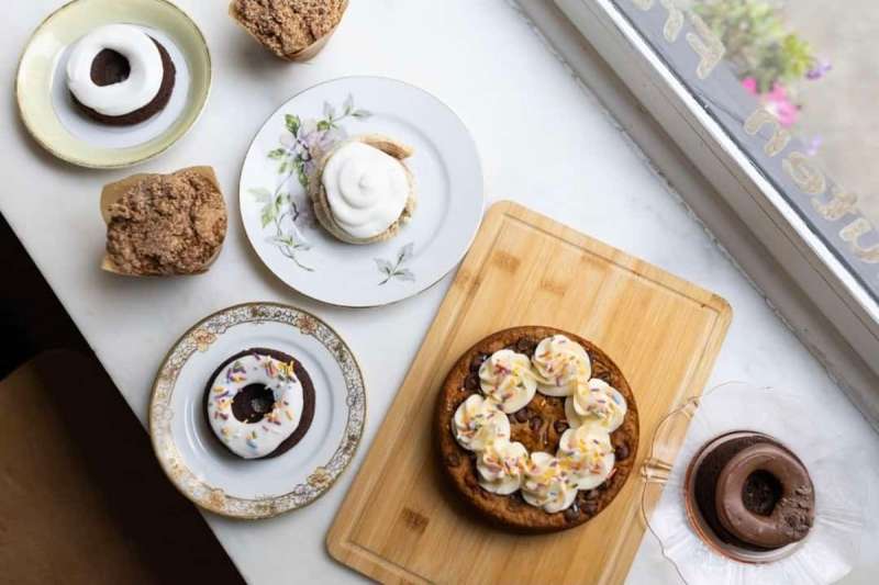Treats from one of the vegan bakeries in North Carolina
